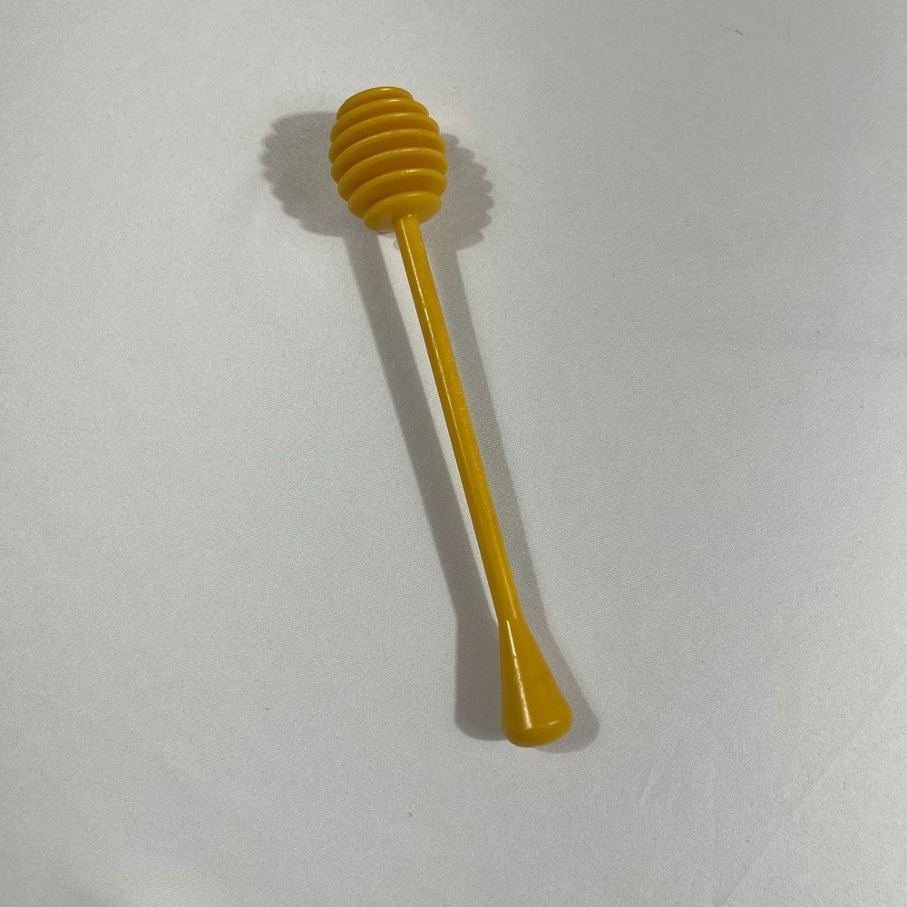 Vintage Yellow Plastic Honey Dipper Vermont Plastics Inc 6.5 Inch Kitchen Tool